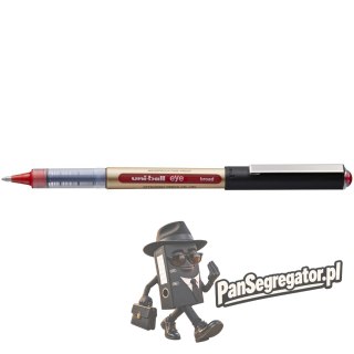 Pióro kulkowe 1mm UNI UB-150-10 czerwony obudowa złota