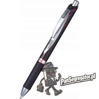 Pióro kulkowe BLP77-B czerwone Energel automatyczny 0.7mm PENTEL