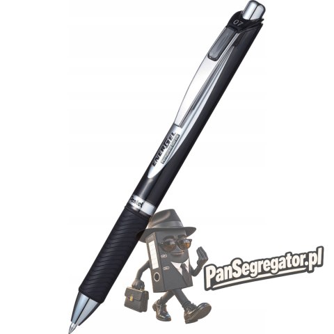 Pióro kulkowe BLP77-BP1A czarne Energel automatyczny 0.7mm PENTEL