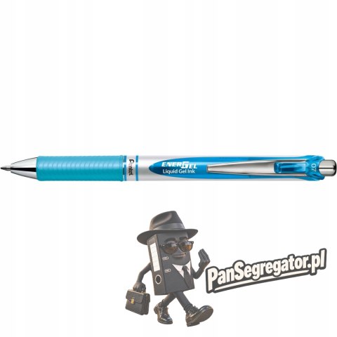 Pióro kulkowe ENERGEL BL77 błękitne 0,7mm PENTEL