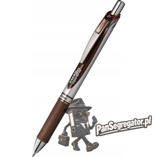 Pióro kulkowe ENERGEL BL77 brązowe 0,7mm PENTEL