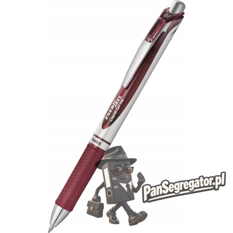 Pióro kulkowe ENERGEL BL77 burgund 0,7mm PENTEL