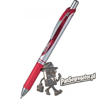 Pióro kulkowe ENERGEL BL77 czerwone 0.7mm PENTEL