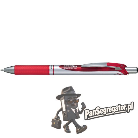 Pióro kulkowe ENERGEL BL77 czerwone 0.7mm PENTEL