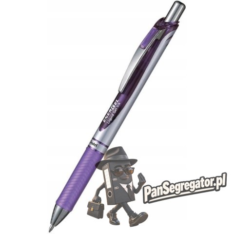 Pióro kulkowe ENERGEL BL77 liliowe 0,7mm PENTEL