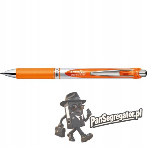 Pióro kulkowe ENERGEL BL77 pomarańczowe 0,7mm PENTEL