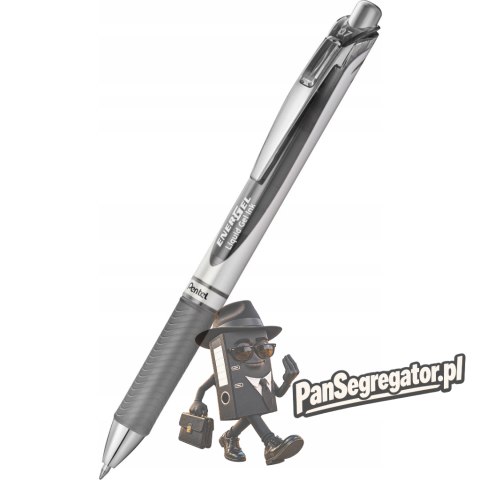 Pióro kulkowe ENERGEL BL77 szare 0,7mm PENTEL