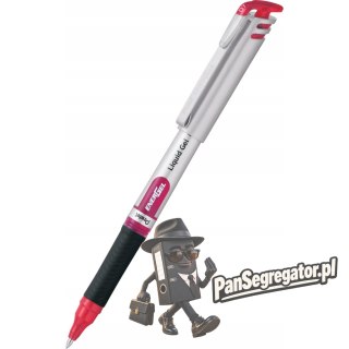 Pióro kulkowe EnerGel BL17 czerwone 0.7mm PENTEL