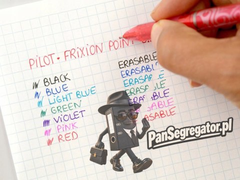 Pióro kulkowe FRIXION POINT 0,5 czerwone igłowa końcówka BL-FRP5-R PILOT
