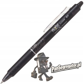Pióro kulkowe PILOT FRIXION CLICKER 0.7 czarne PIBLRT-FR7-B