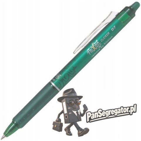 Pióro kulkowe PILOT FRIXION CLICKER zielone PIBLRT-FR7-G