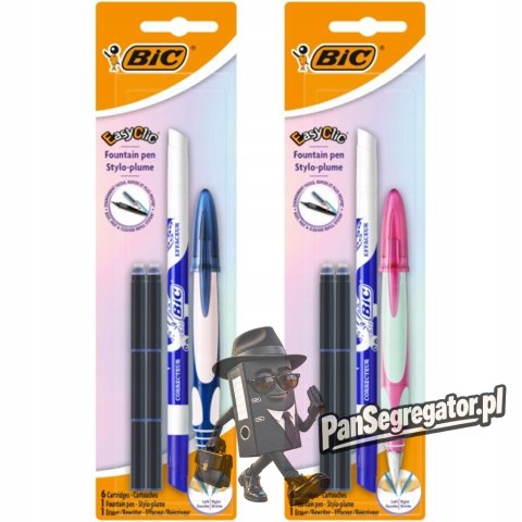 Pióro wieczne + naboje(6) + wymazywacz EasyClic 993084 BIC