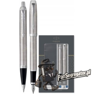 Komplet IM DUO srebrny CT pióro wieczne + długopis PARKER 2183058