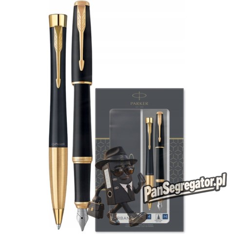 Komplet URBAN DUO długopis+pióro wieczne czarny mat GT PARKER 2093381
