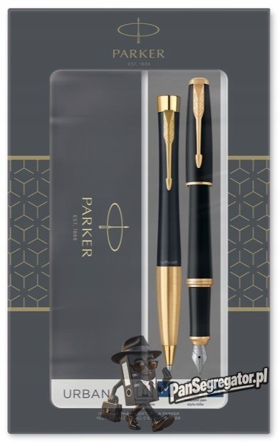 Komplet URBAN DUO długopis+pióro wieczne czarny mat GT PARKER 2093381