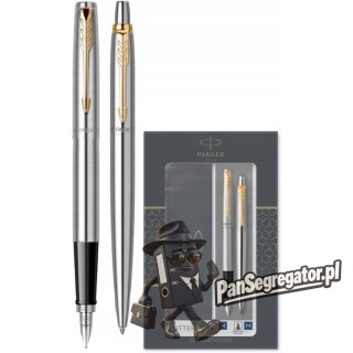 Komplet pióro wieczne + długopis JOTTER STAINLESS STEEL GT PARKER 2093257