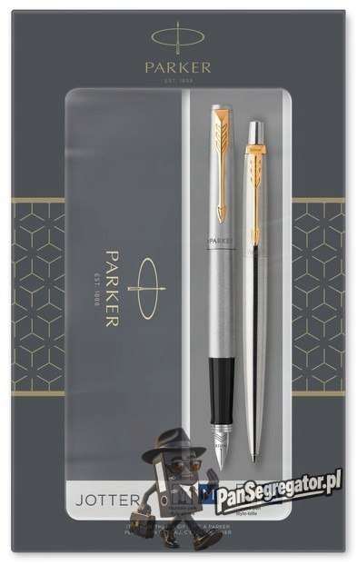 Komplet pióro wieczne + długopis JOTTER STAINLESS STEEL GT PARKER 2093257