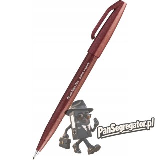 Pisak BRUSH SIGN PEN brązowy SES15C-E PENTEL