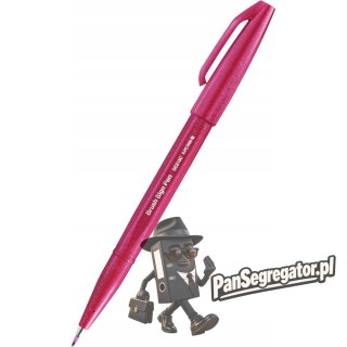 Pisak BRUSH SIGN PEN burgund SES15C-B2X PENTEL