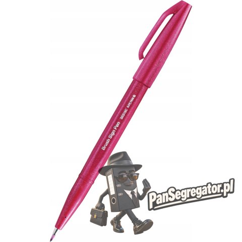 Pisak BRUSH SIGN PEN burgund SES15C-B2X PENTEL