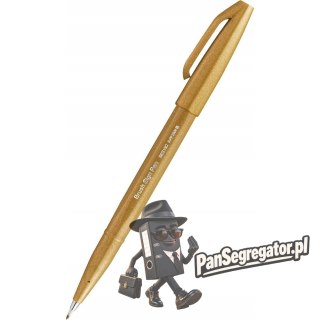 Pisak BRUSH SIGN PEN ciemno żółty SES15C-Y