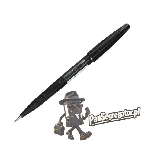 Pisak BRUSH SIGN PEN czarny SES15C-A PENTEL
