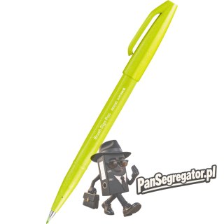 Pisak BRUSH SIGN PEN limonkowy SES15C-K2 PENTEL