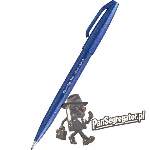 Pisak BRUSH SIGN PEN niebieski SES15C-C PENTEL