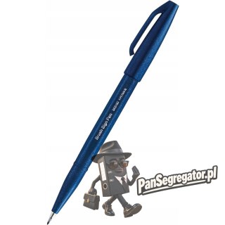 Pisak BRUSH SIGN PEN niebiesko-czarny SES15C-CAX PENTEL