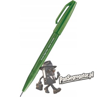 Pisak BRUSH SIGN PEN oliwkowy SES15C-D2X PENTEL