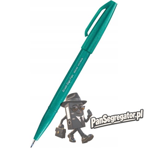 Pisak BRUSH SIGN PEN oliwkowy SES15C-D3X PENTEL