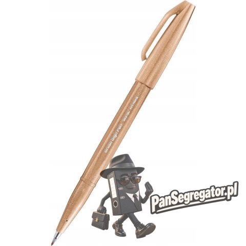 Pisak BRUSH SIGN PEN orzechwowy SES15C-E2X PENTEL