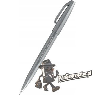 Pisak BRUSH SIGN PEN szary SES15C-N PENTEL