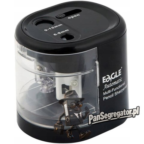 Temperówka na baterie lub USB dwa otwory EG-5161 czarna 130-1851 EAGLE