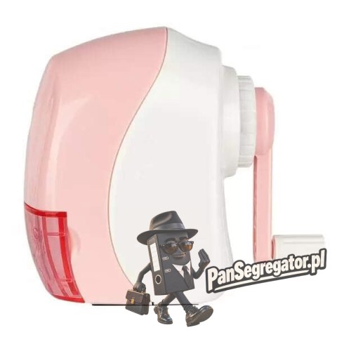 Temperówka ręczna na korbkę MACARON różowa 0519 PINK DELI