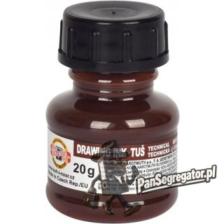 Tusz kreślarski 20g brązowy 141727/1417009 KOH-I-NOOR