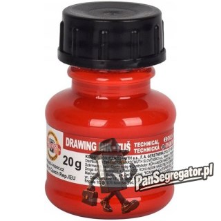 Tusz kreślarski 20g czerwony 141700402 KOH-I-NOOR