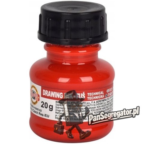 Tusz kreślarski 20g czerwony 141700402 KOH-I-NOOR