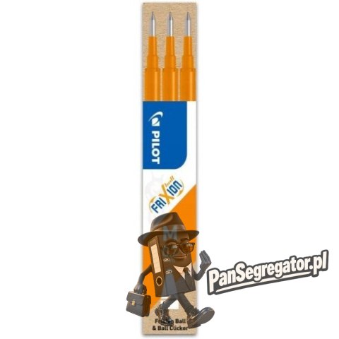 Wkład FRIXION 0,7mm pomarańczowy (3szt) BLS-FR7-O-S3 PILOT