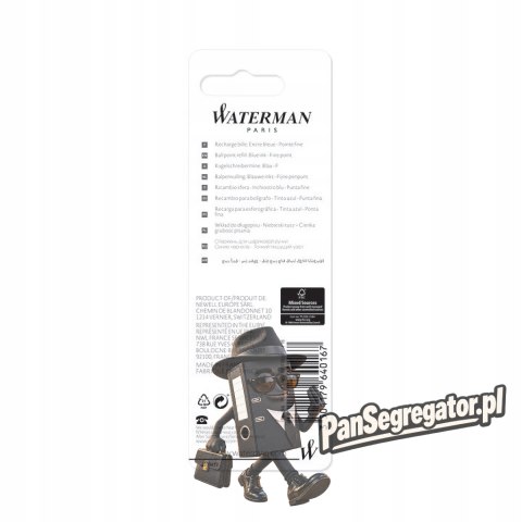 Wkład do długopisu WATERMAN niebieski F 1964016