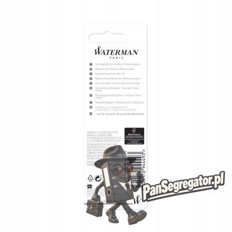 Wkład do długopisu WATERMAN niebieski M S0944490