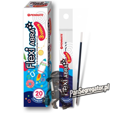 Wkład do długopisu ścieralnego 3 COLORS FLEXI ABRA niebieski TT8499 PENMATE