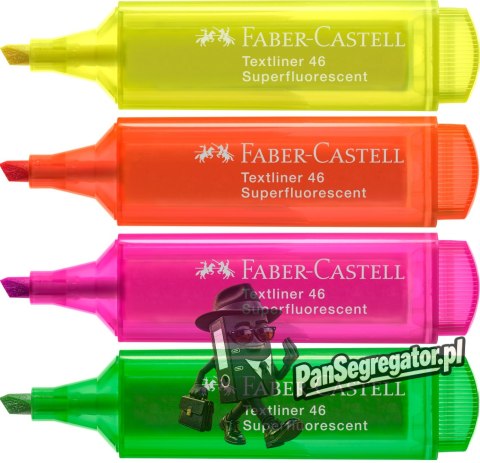 Zakreślacz 1546 4 kolory neonowe opakowanie kartonowe 254644 FABER-CASTELL