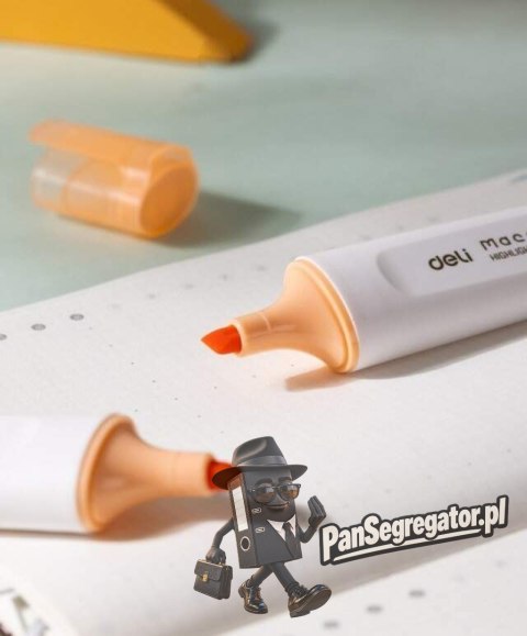 Zakreślacz 15mm MACARON pomarańczowy S621S orange DELI