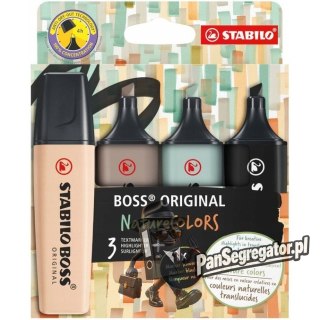 Zakreślacz BOSS ORIGINAL Nature COLOURS 70/4-2-5 mix 4kolory