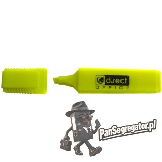 Zakreślacz D.RECT 1127 żółty 217A LEVIATAN 101006