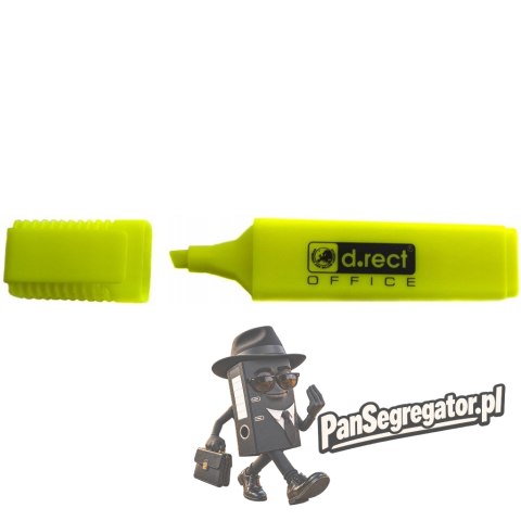 Zakreślacz D.RECT 1127 żółty 217A LEVIATAN 101006
