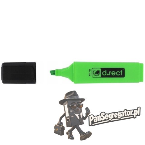 Zakreślacz D.RECT 1128 zielony 121005