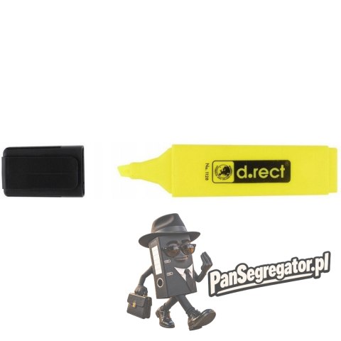 Zakreślacz D.RECT 1128 żółty 121006