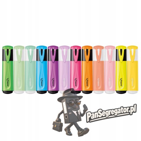 Zakreślacz FLUO PEPS mix kolorów 6 fluo+6pastel FR740901 MAPED